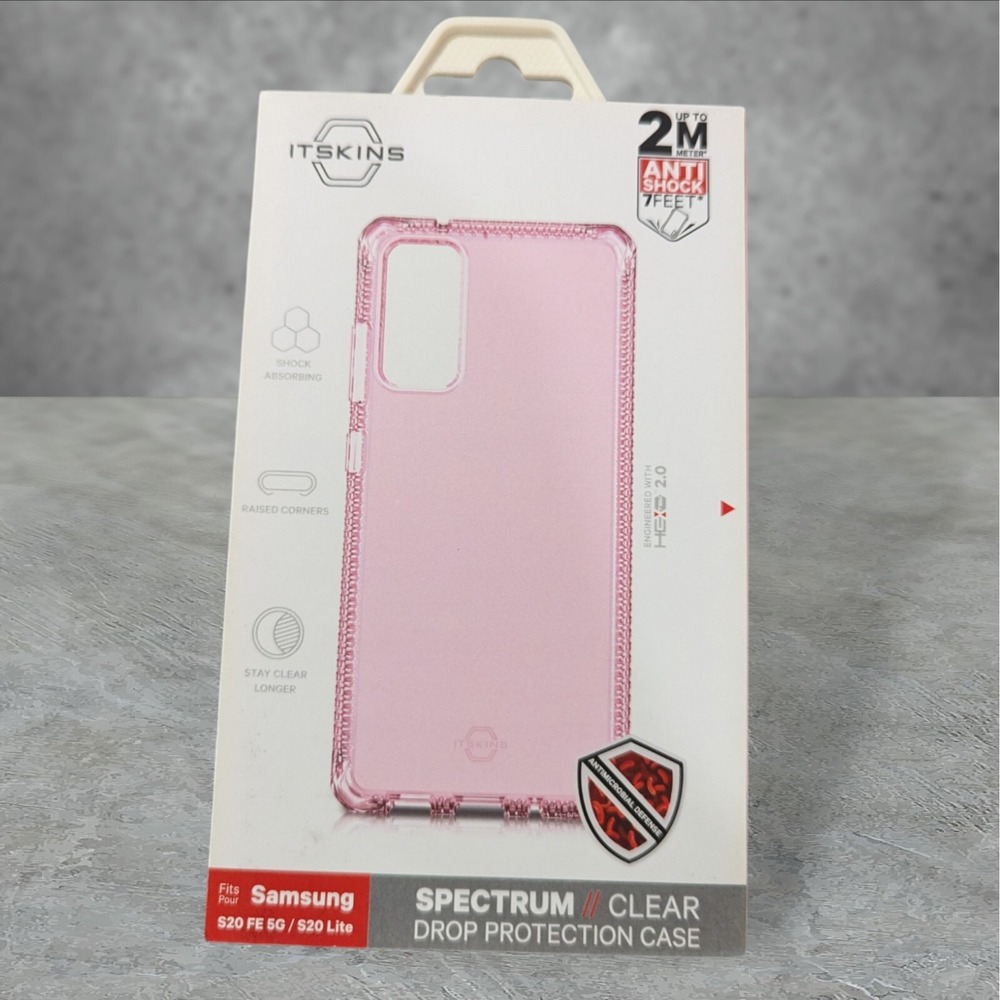 T2 Itskins Spectrum Clear Case Samsung S20 FE 5G / S20 Lite Pink See Description